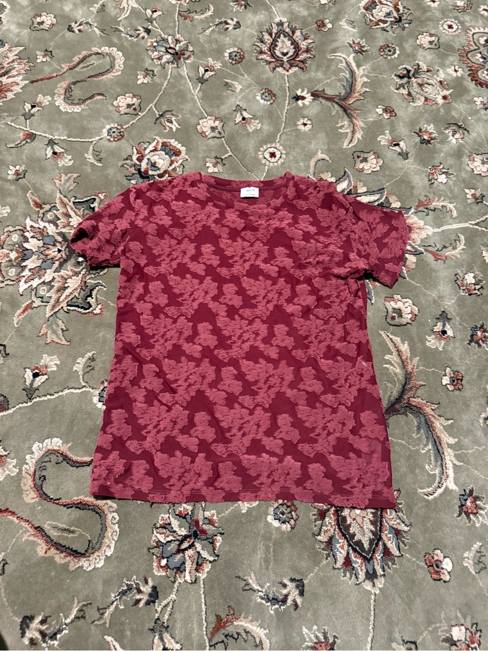 Wilfred Sleeve Red Floral Tee